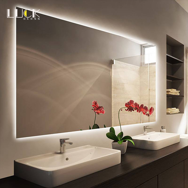 LUCK Illuminated smart backlit mirror lighted bathroom mirrors led