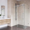 Durable tempered glass sliding bathroom shower enclosure room 2 persons multi-function bath shower cabin 