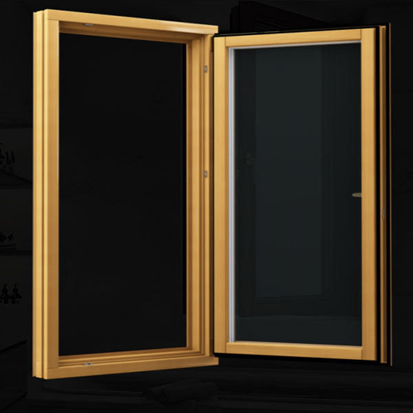 VM92 SERIES ALUMINUM CLAD WOOD INWARD OPEN WINDOW Buy Toughened glass